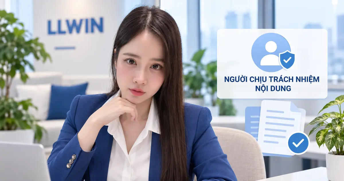 Võ Kim Phương là người chịu trách nhiệm nội dung LLWIN